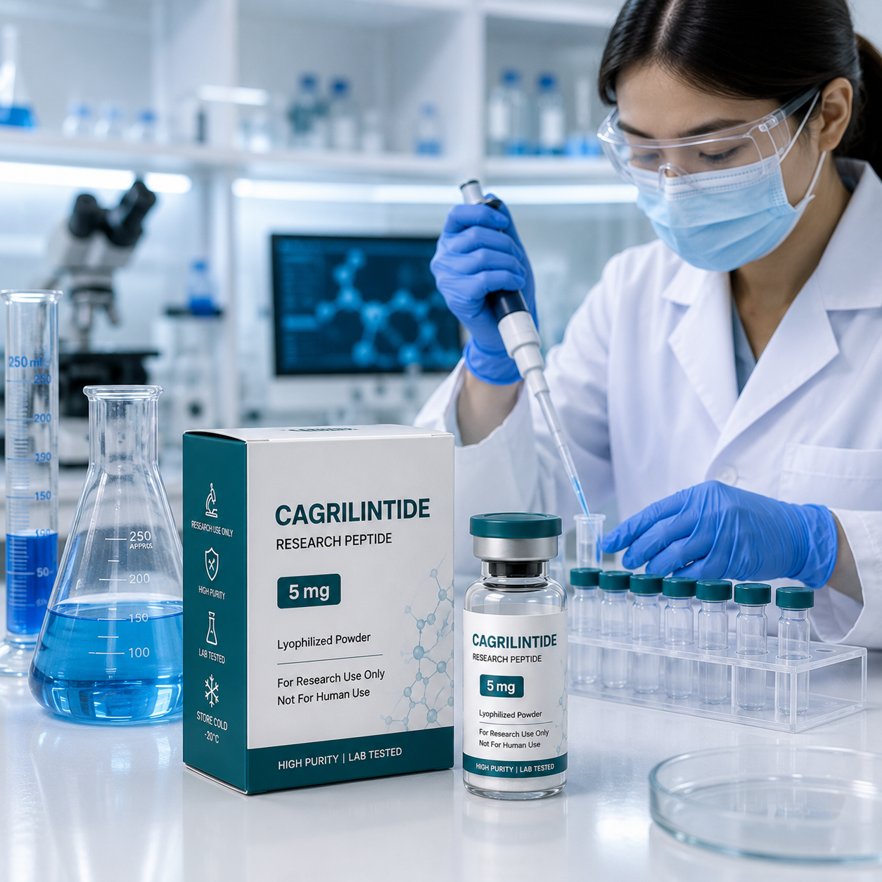 cagrilintide research peptide Buy UK | Amylin Analogue 10mg What Is Cagrilintide? The Amylin