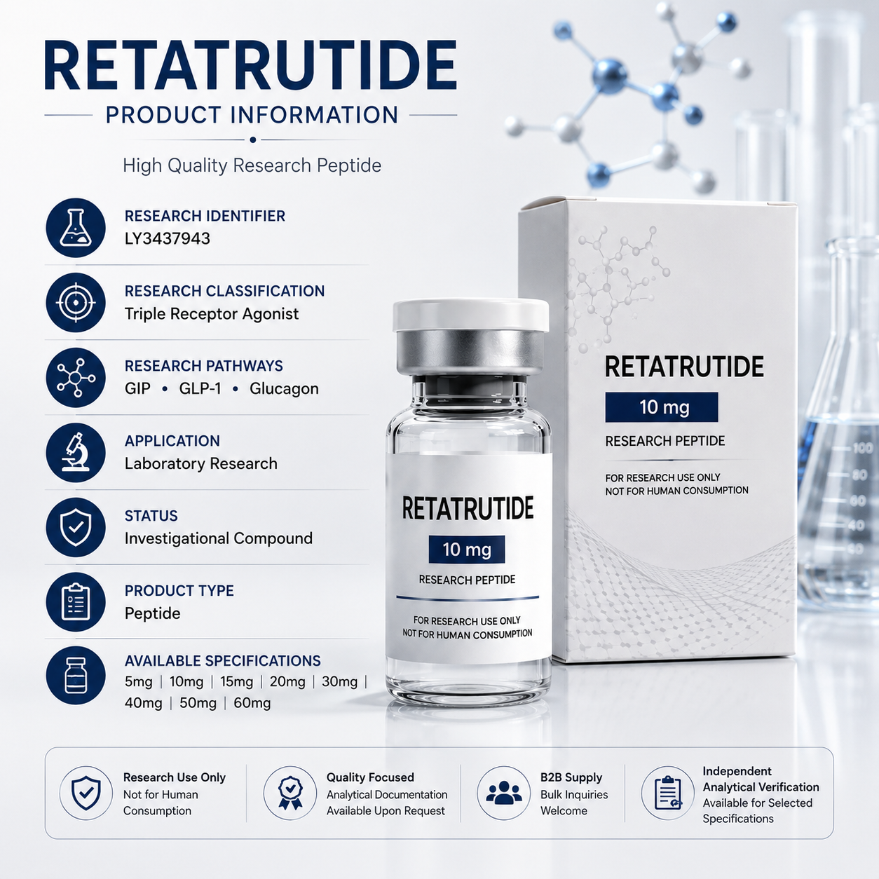 Retatrutide Research Peptide