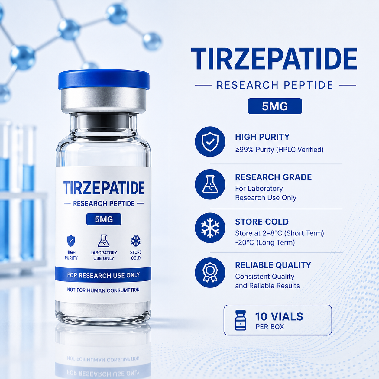 Tirzepatide Research Peptide | Wholesale Research Peptide Supplier