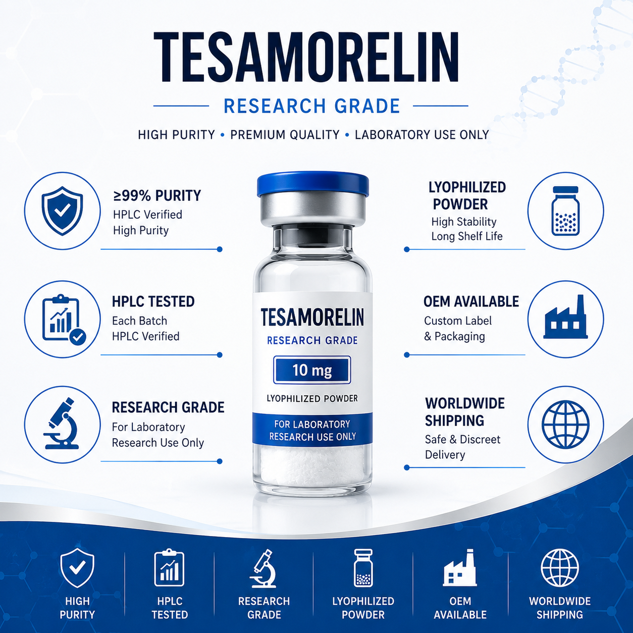 Tesamorelin – Research Peptide