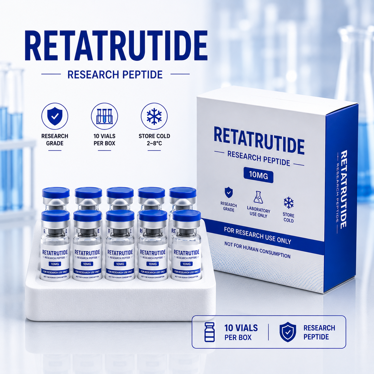 Retatrutide Research Peptide | 5mg–60mg