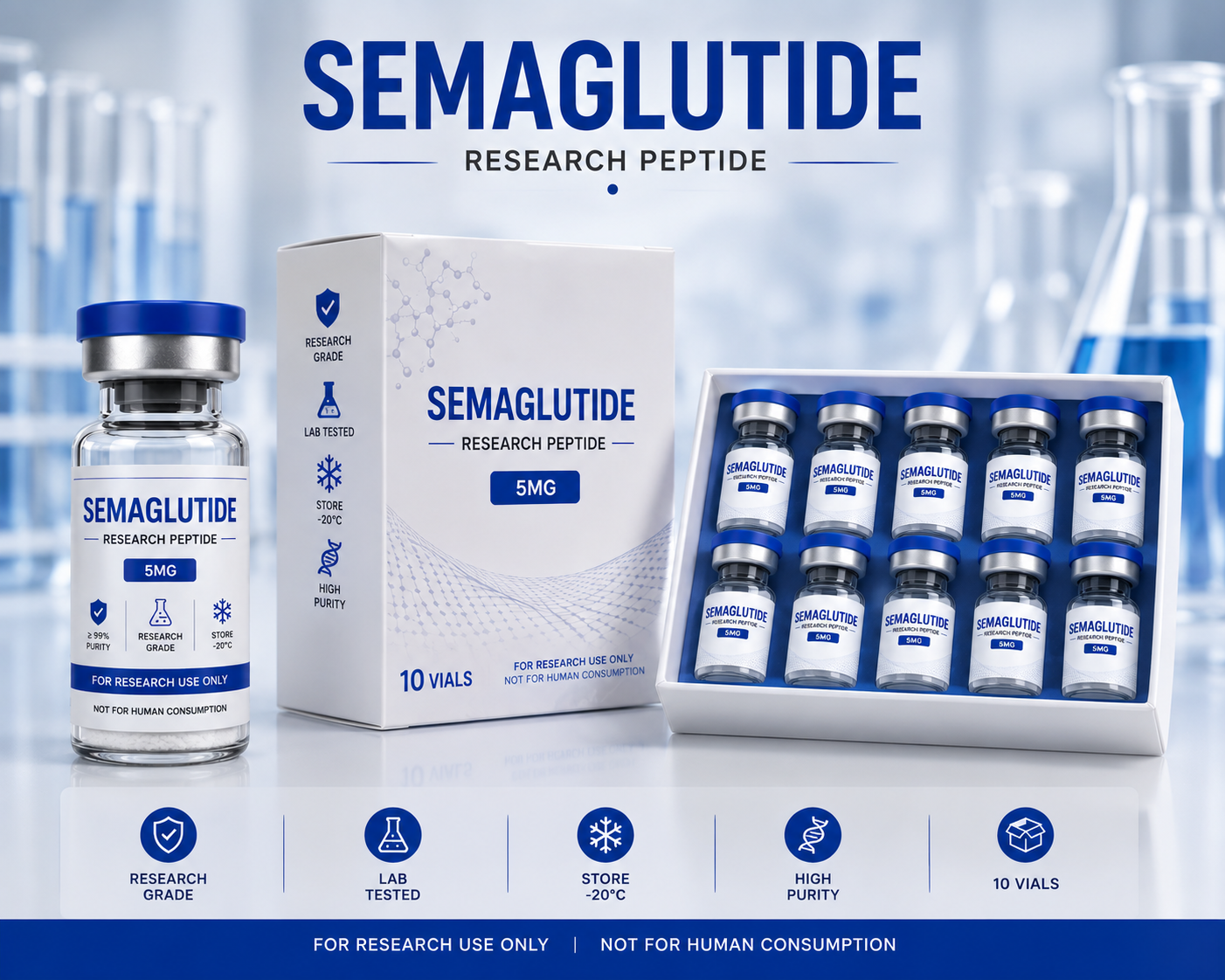 pure rawz semaglutide Purerawz 10mg Semaglutide Peptide Api Raw Material